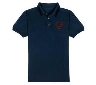 Stunt Team Blue Polo Shirt